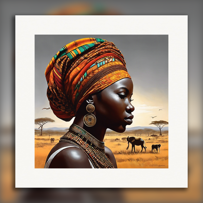 Affiche - Art africain, Paysage - 3510260112