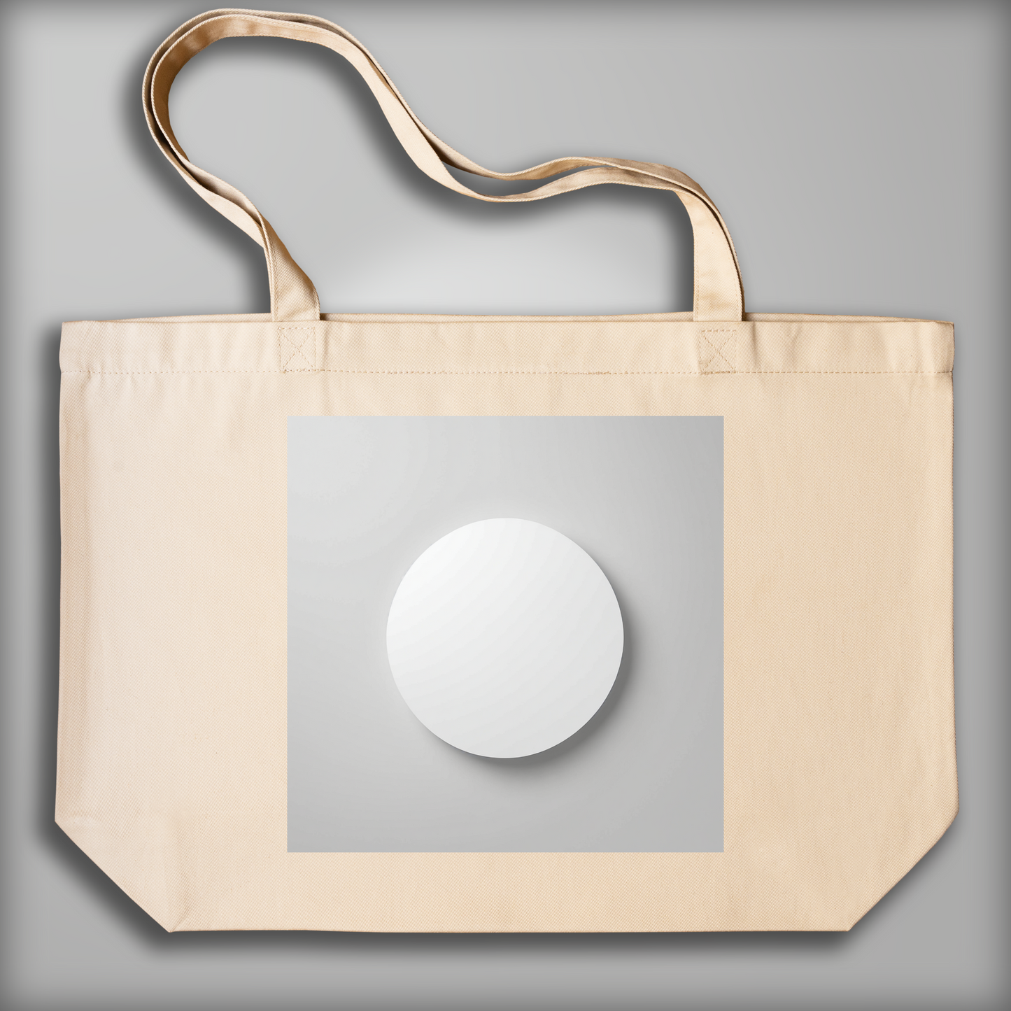 Tote bag - L'art du minimalisme, un cercle - 4037156131