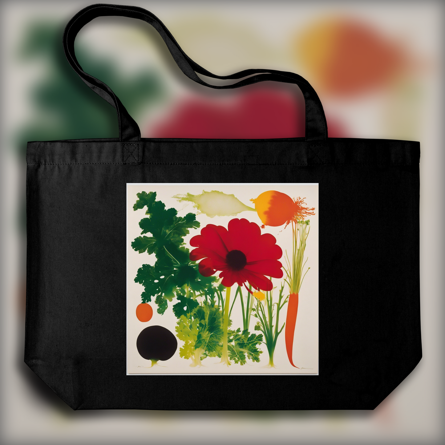 Tote bag - ZERO movement, German kinetic art, Vegetables - 2601571410