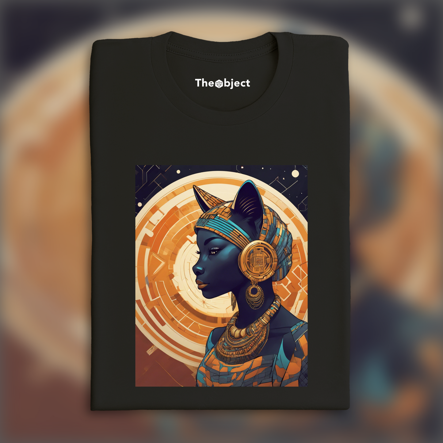 T-Shirt - Afrofuturism, Cat - 1139661264