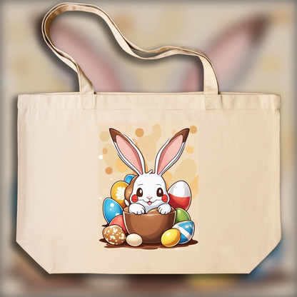 Tote bag - Pokémon , lapin avec oeuf en chocolat - 3142772989