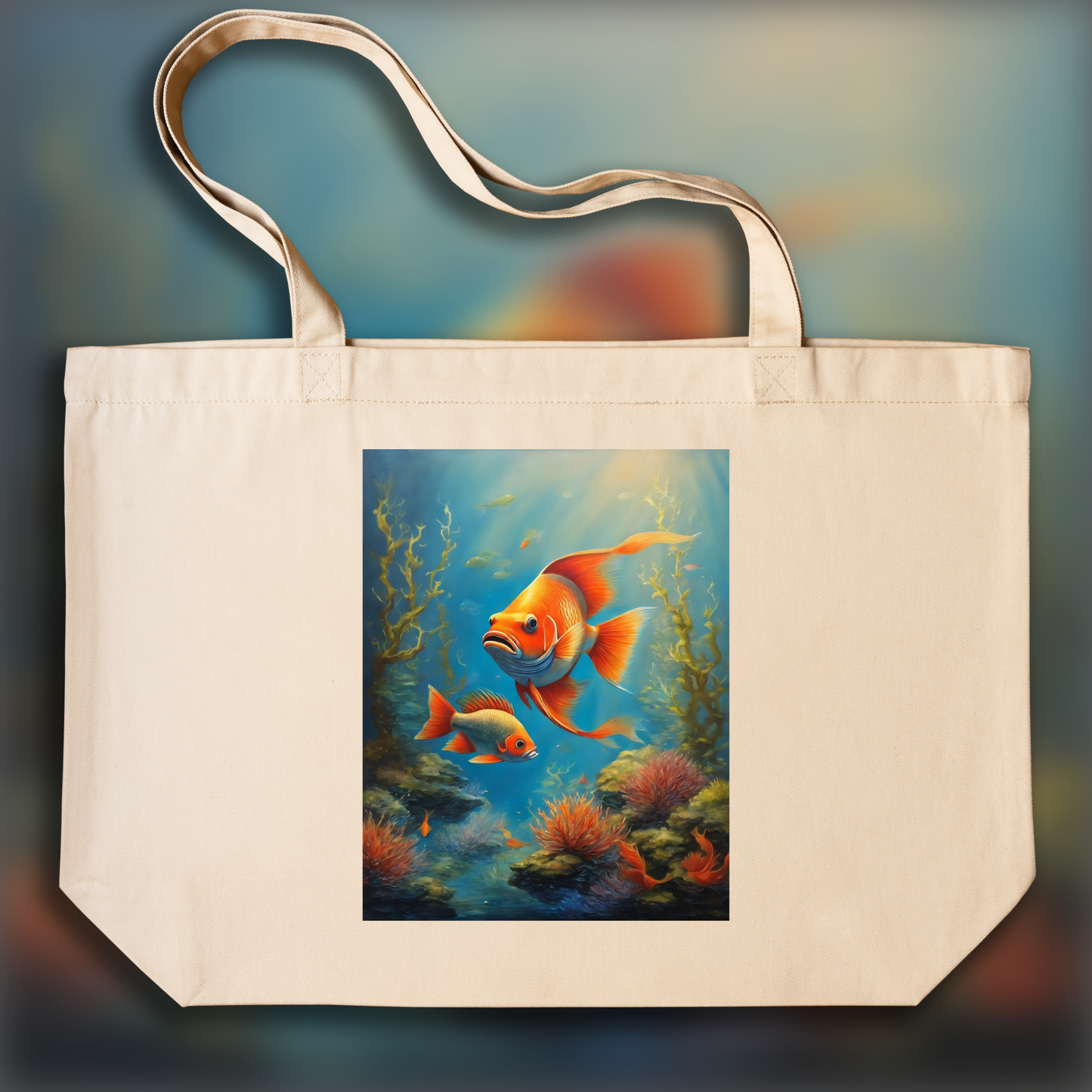 Tote bag - Réalisme magique, Poisson - 1362405534