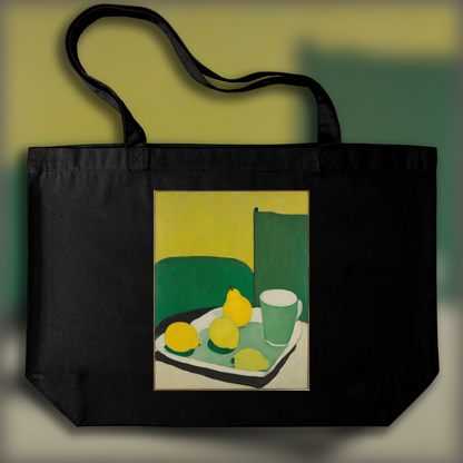 Tote bag - Intimate American figurative, abstract trend, lemons - 2109604648