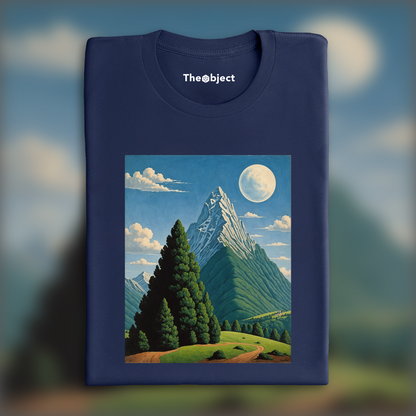 T-Shirt - Belgian surrealism, Mountains - 3137862165