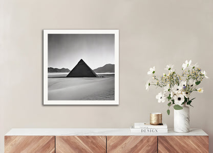 Poster: Architectural and industrial, black and white elements, Pyramid