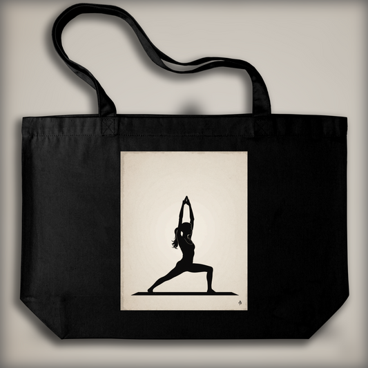 Tote bag - Minimalist drawing, Yoga - 580808762