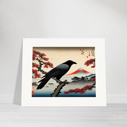 Poster - Poetic ukiyo-e views, fleeting moments, Crow - 3260586941