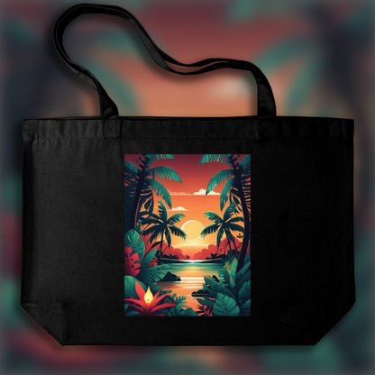 Tote bag - Tropical Jungle, Candle - 1349520665