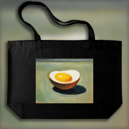 Tote bag - Emotional scenes exploring psychological depth, Egg - 98773102