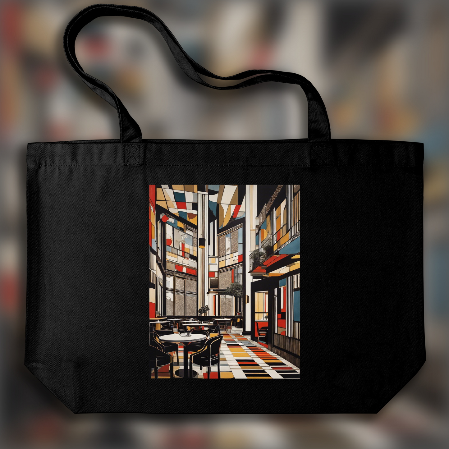 Tote bag - Bauhaus art, Coffee - 1422105964