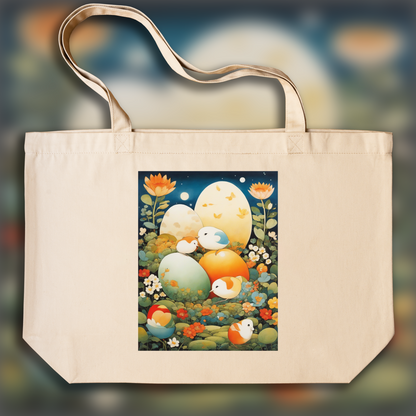 Tote bag - Superflat japonais, Oeuf  - 1315454100