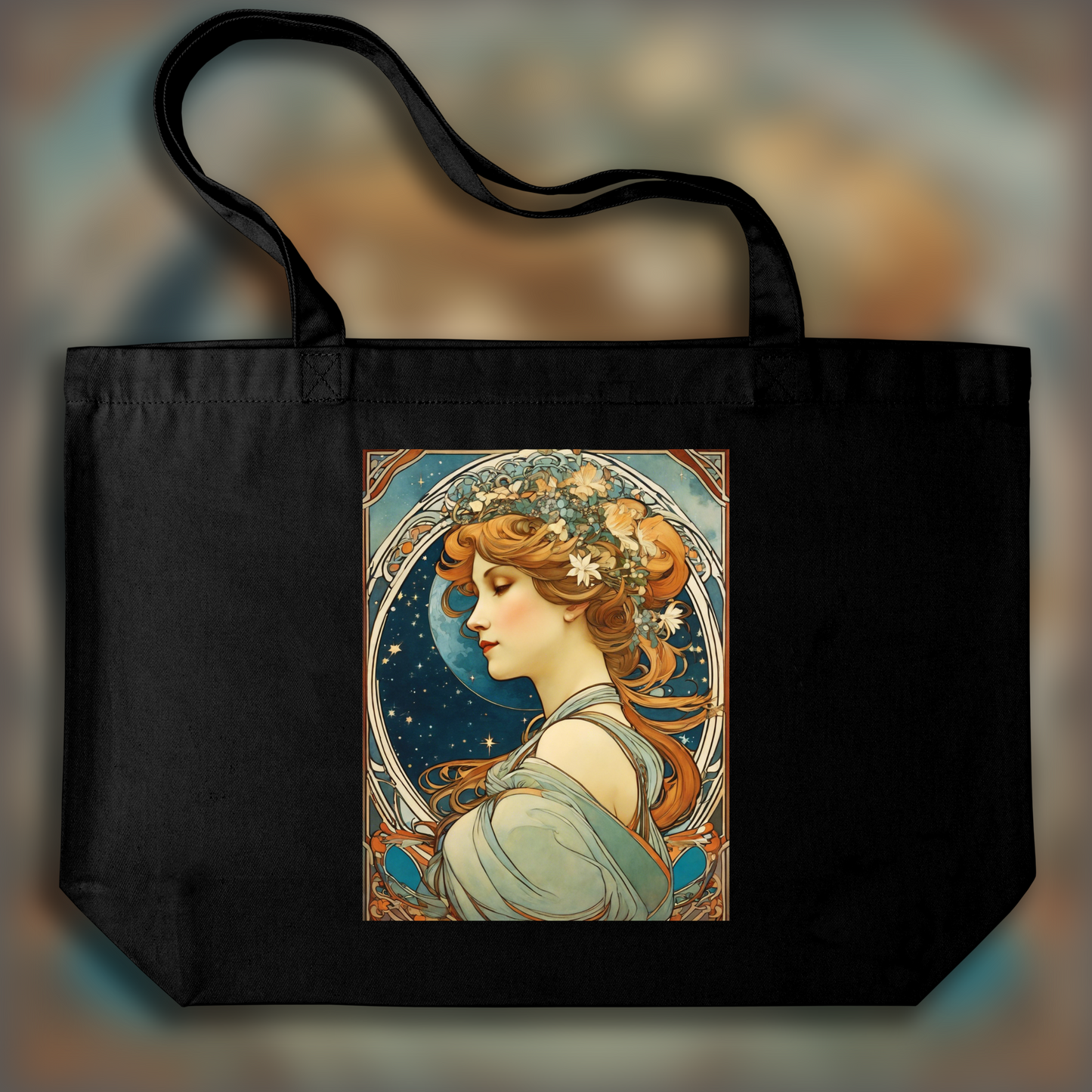 Tote bag - Enchanting fusion of ornate lines and flowing shapes, Astro - 892631478