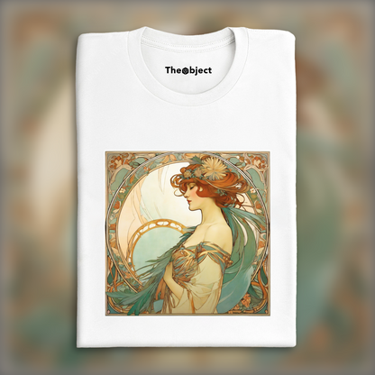 T-Shirt - Enchanting fusion of ornate lines and flowing shapes, Feather - 341254564