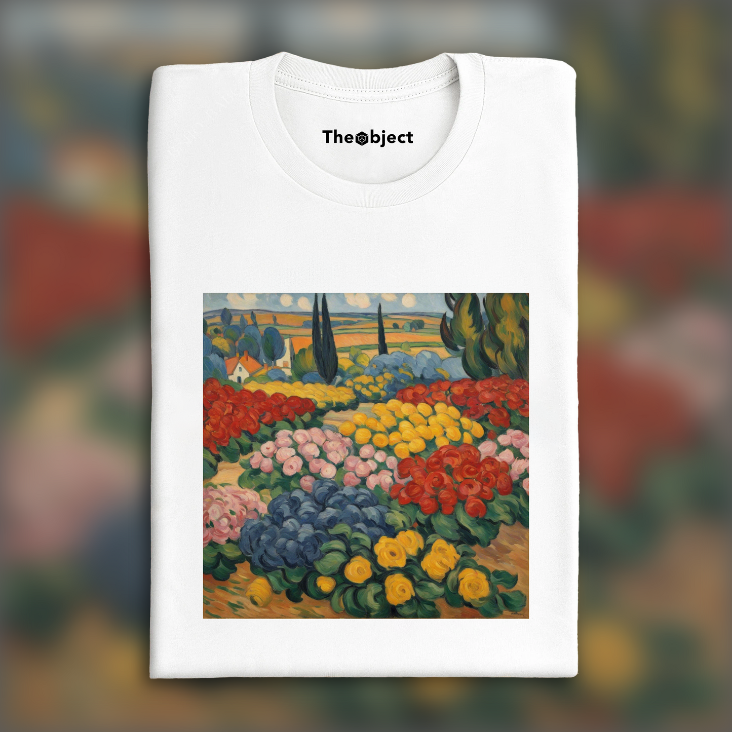 T-Shirt - Fauvism with colorful landscapes, The flowers - 3625908527