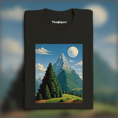 T-Shirt - Belgian surrealism, Mountains - 3137862165