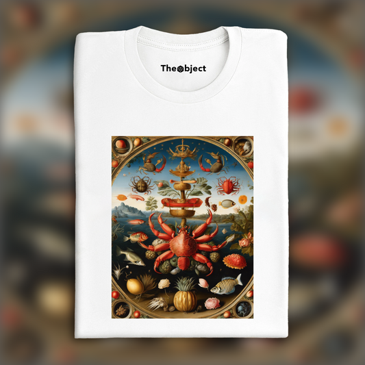 T-Shirt - Detailed floral still life, botanical beauty, Astrology, cancer sign - 3345665262