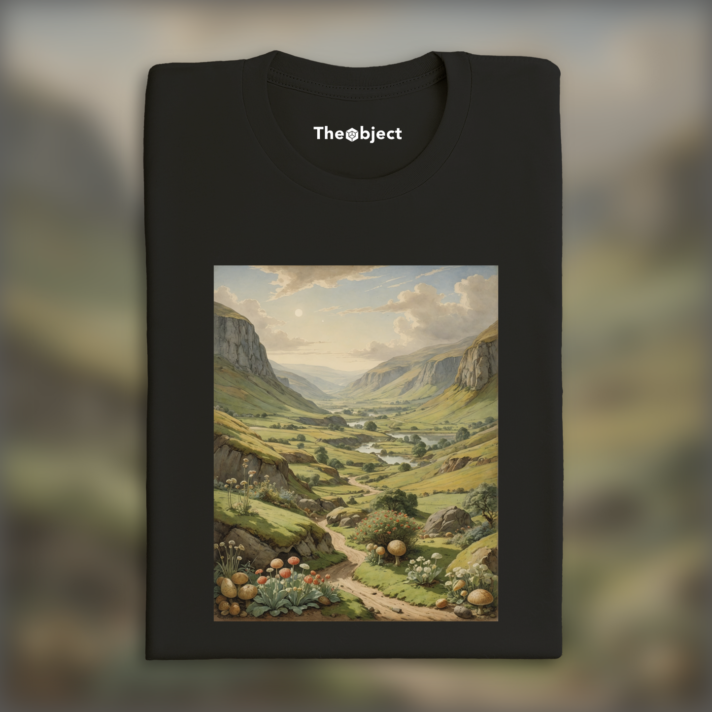 T-Shirt - Contes charmants, délicates aquarelles britanniques, Paysage exoplanète - 2864669920