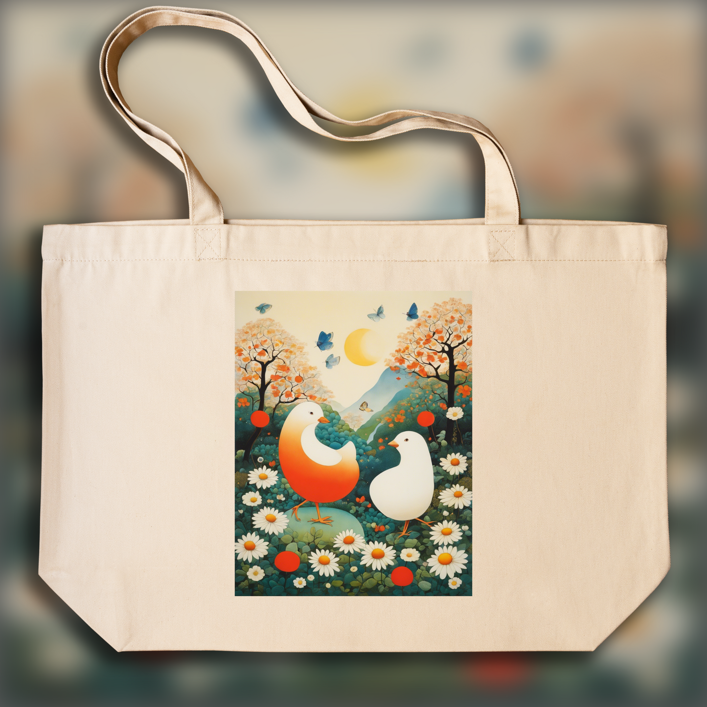 Tote bag - Japanese Superflat, Egg  - 2237672006