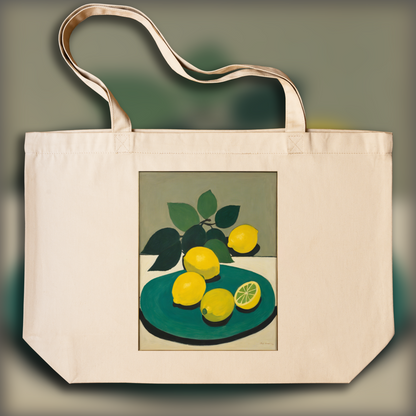 Tote bag - Intimate American figurative, abstract trend, lemons - 4244351479