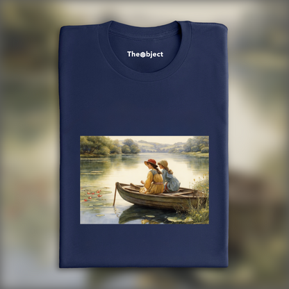 T-Shirt - British illustration with natural poetics, Lake - 3791546313