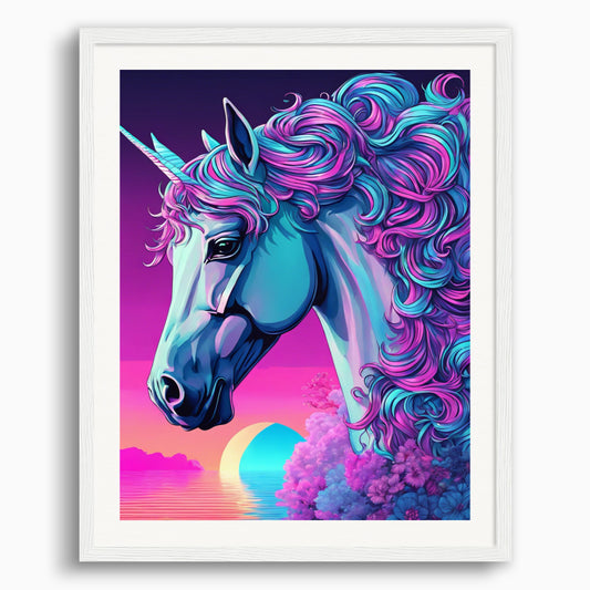 Poster: Vaporwave, Licorne