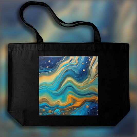 Tote bag - Fluid art, Stars - 3361112836