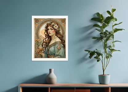 Poster: Mucha, Coffee