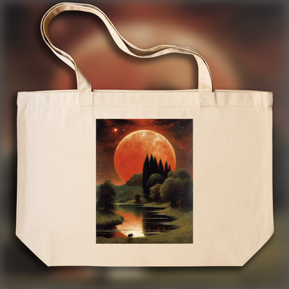 Tote bag - Vaporous and dreamlike symbolism, Astrology, cancer sign - 183034711