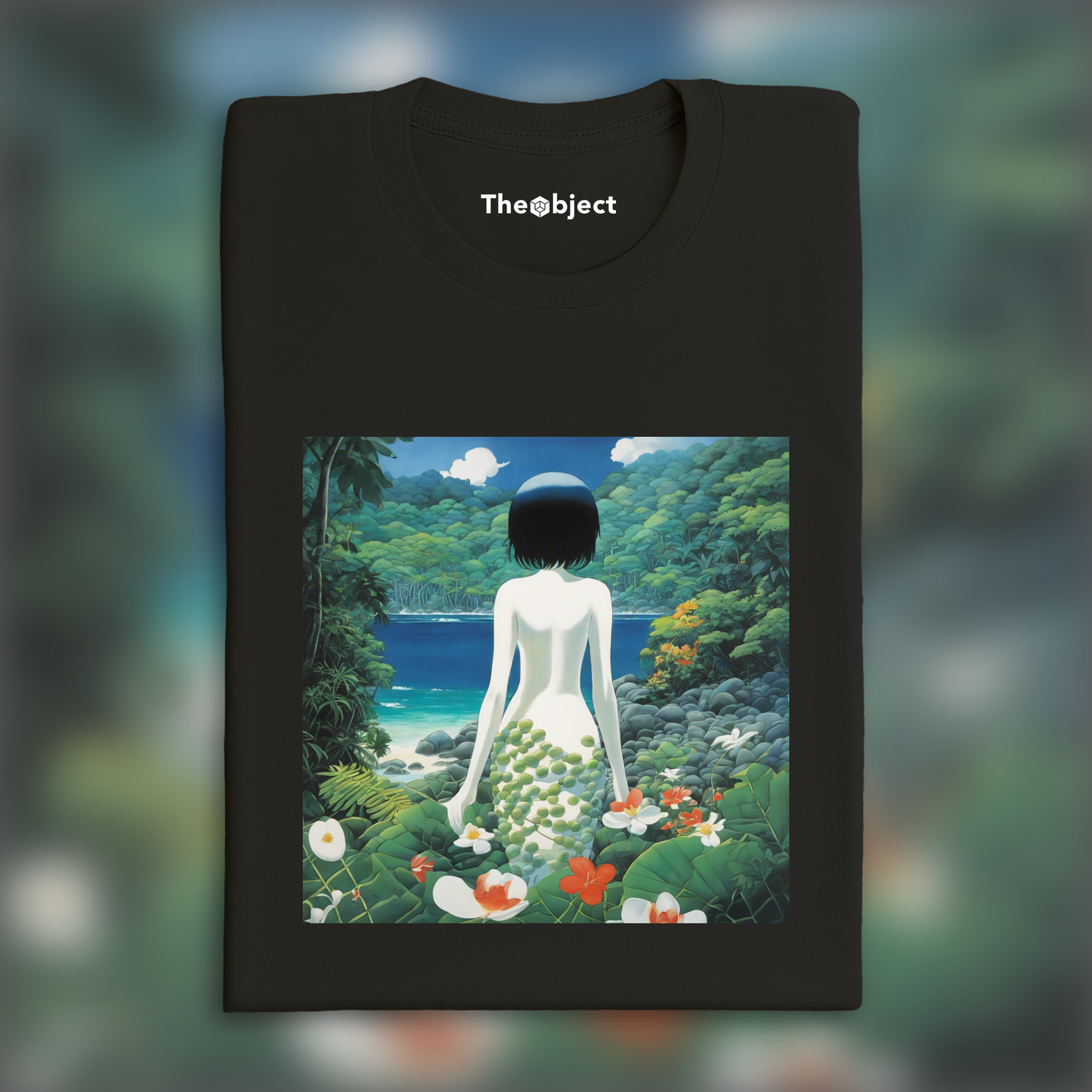 T-Shirt - Superflat japonais, Ghost in the shell in the Seychelles - 2727722316