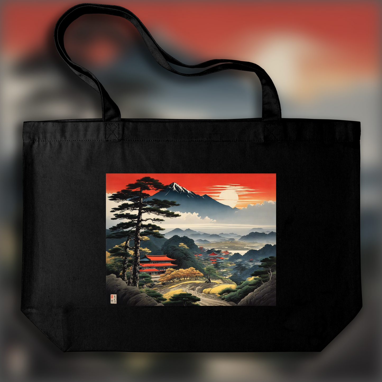 Tote bag - Manga with analytical realism, dramatic landscape - 1191418080