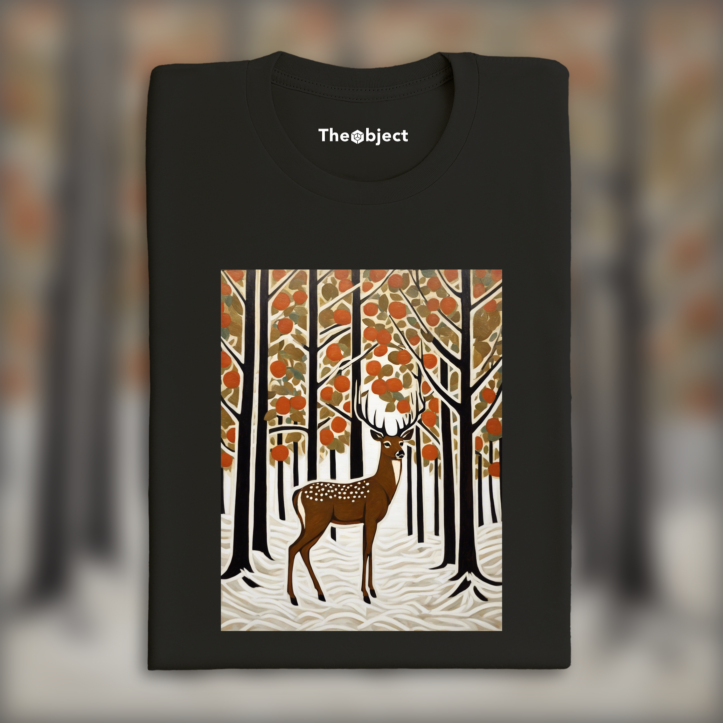 T-Shirt - Contemporary American Post-Impressionism, A deer - 1744882597