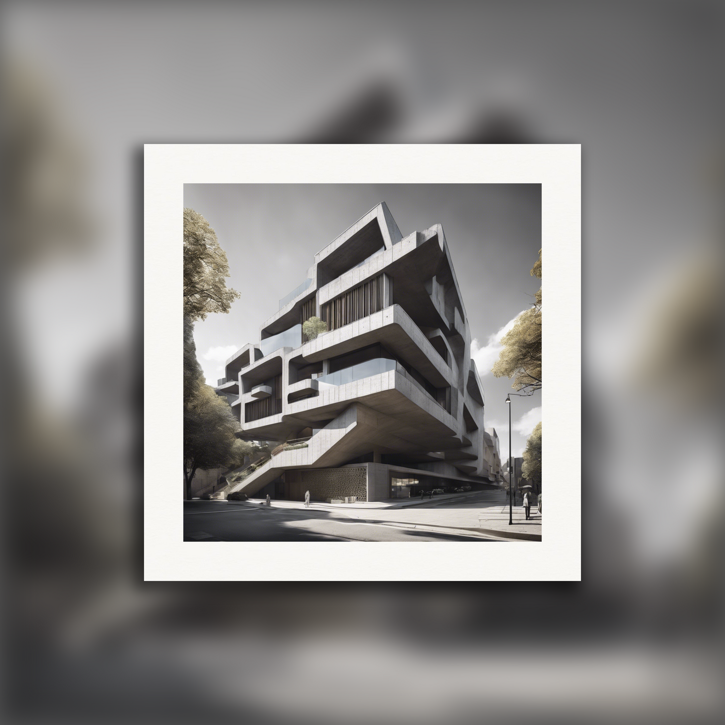 Poster - Late modernism, Brutalist architecture, city - 438035921