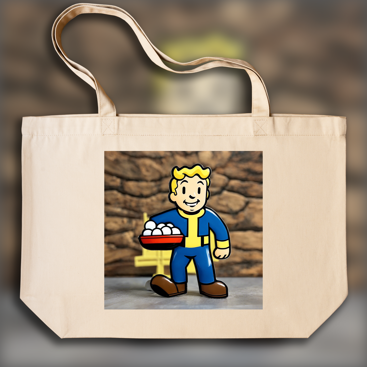 Tote bag - Atmosphère Fallout (jeu vidéo), Oeuf  - 2631007795