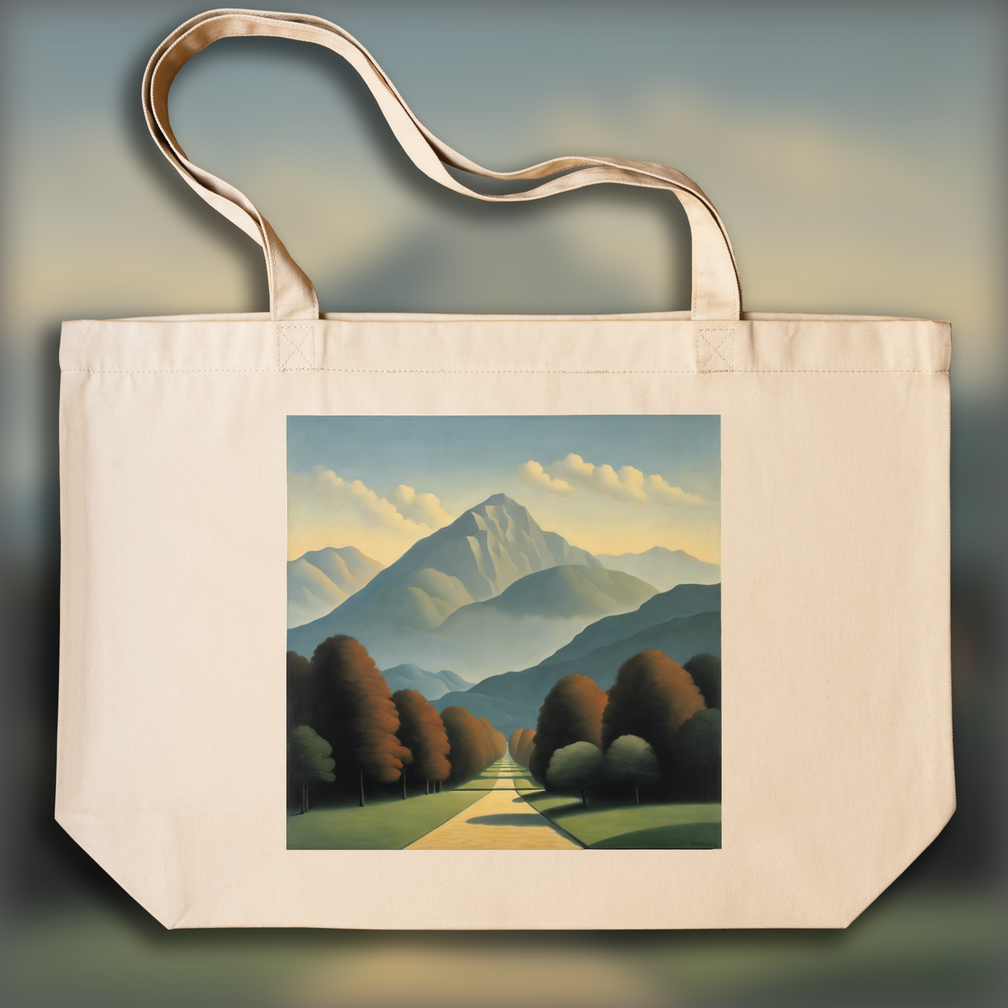 Tote bag - Surréalisme belge, Montagnes - 287953181