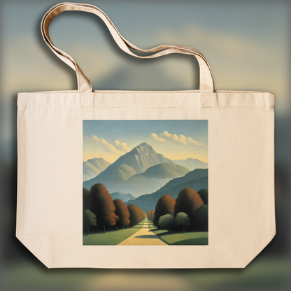 Tote bag - Belgian surrealism, Mountains - 287953181