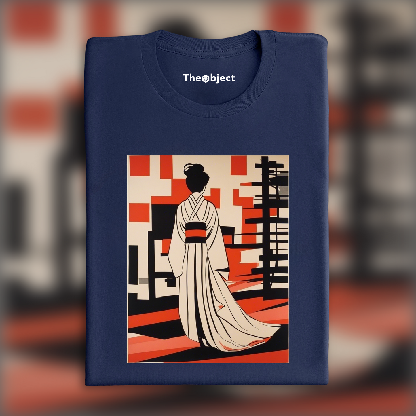 T-Shirt - Clean American, modern and nervous illustration, Kimono - 1609644638