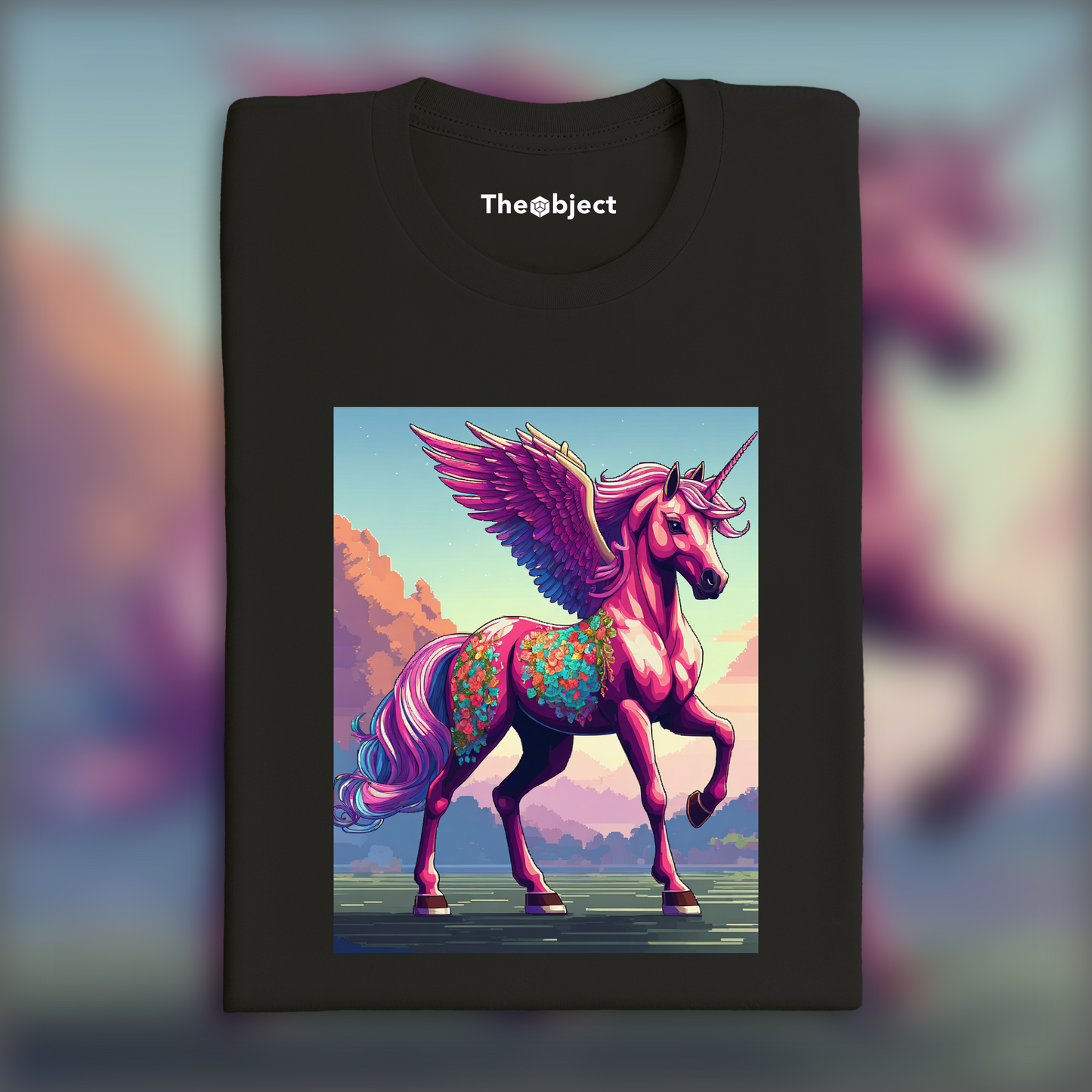 T-Shirt - Pixel art, Unicorn - 1267511537