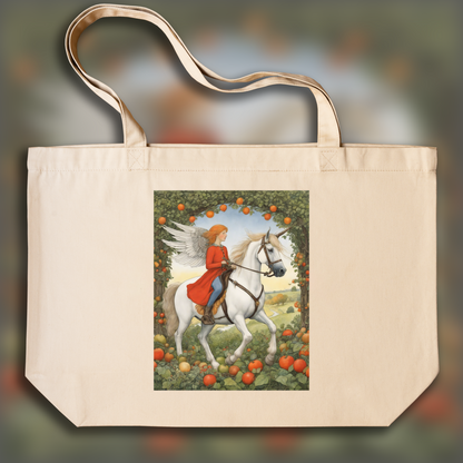 Tote bag - Illustration capturant l'émerveillement et délicatesse de l'enfance, Licorne - 2283368098