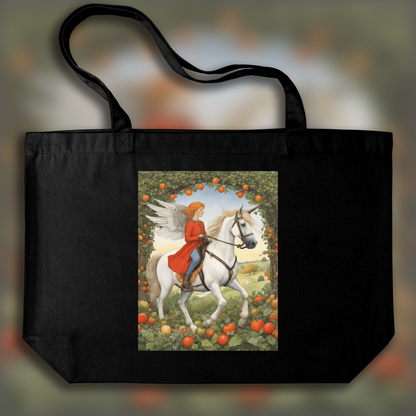 Tote bag - Illustration capturant l'émerveillement et délicatesse de l'enfance, Licorne - 2283368098