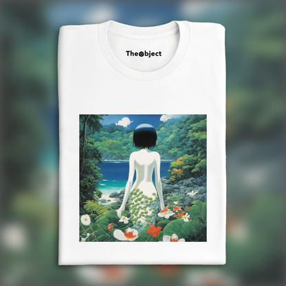 T-Shirt - Japanese Superflat, Ghost in the shell in the Seychelles - 2727722316