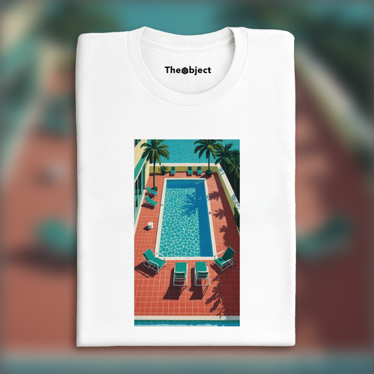 T-Shirt - david hockney, pool in a hotel in miami - 1386923728