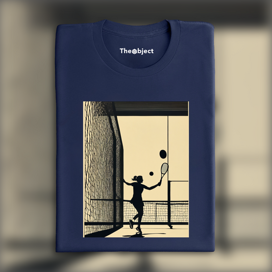 T-Shirt - Refined American, modern and nervous illustration, tennis - 692940092