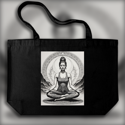 Tote bag - Line Art, Yoga - 329815317