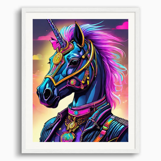 Poster: Neon punk, Licorne