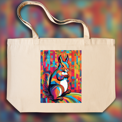 Tote bag - Art néo-pop, Écureuil - 518226135