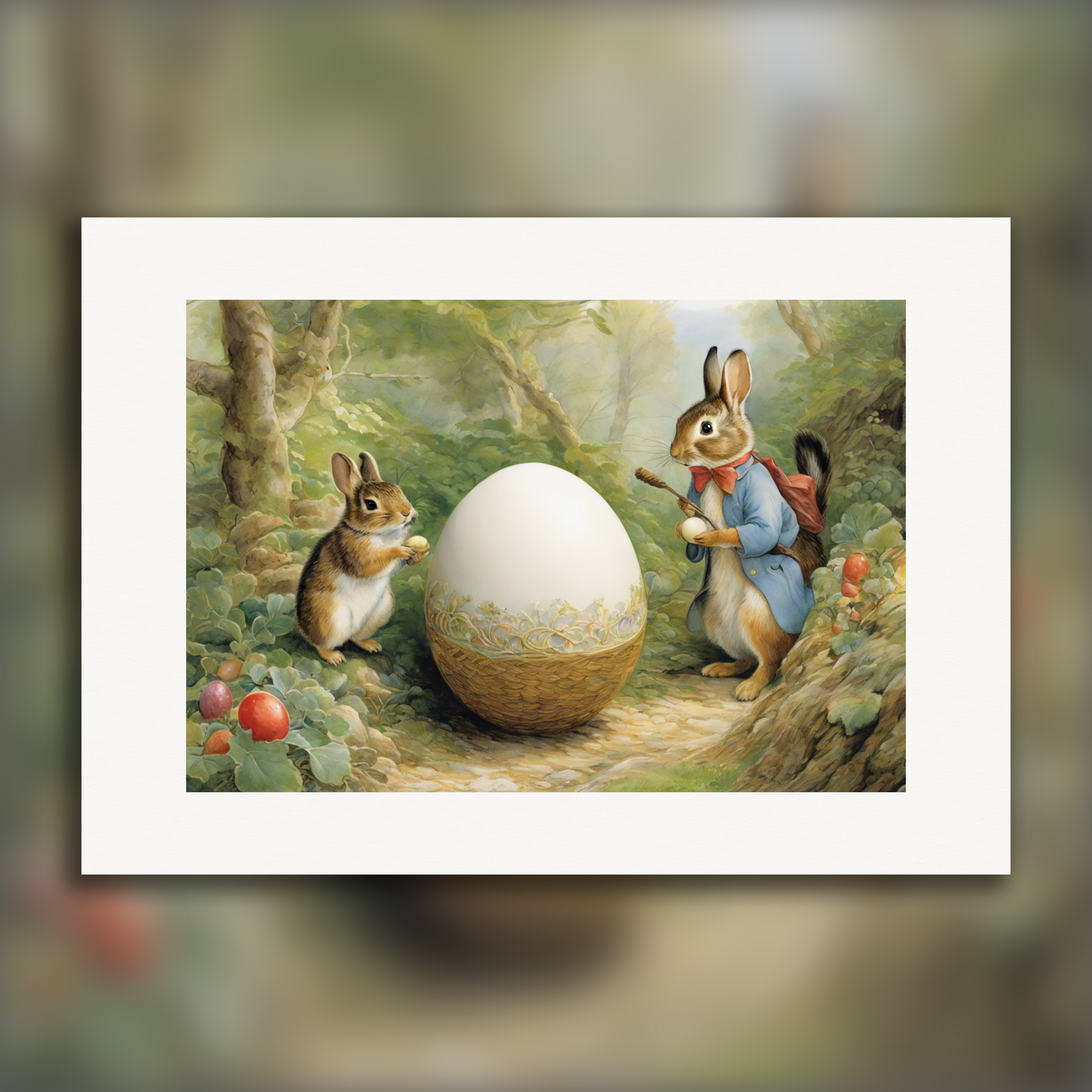 Poster - Charming tales, delicate British watercolors, Egg - 2126120526