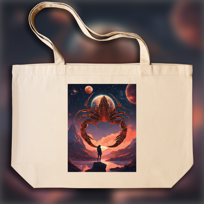 Tote bag - Lo-fi, Astrology, scorpio sign - 2021413812