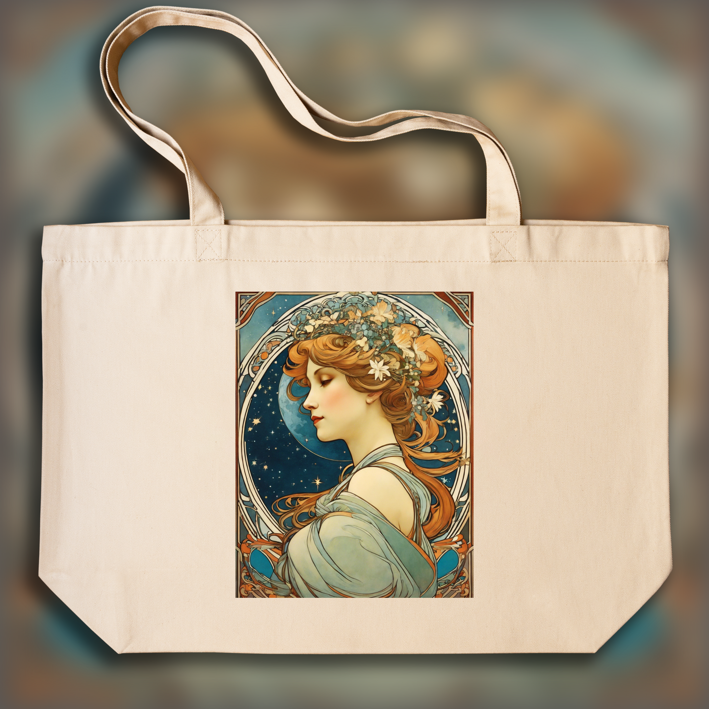 Tote bag - Enchanting fusion of ornate lines and flowing shapes, Astro - 892631478