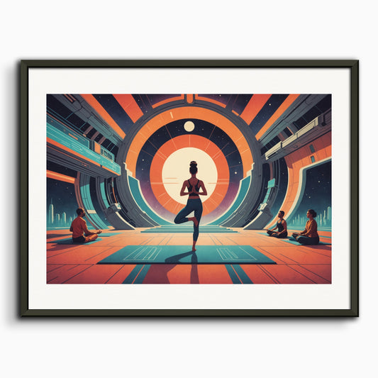 Poster: Retro future, Yoga