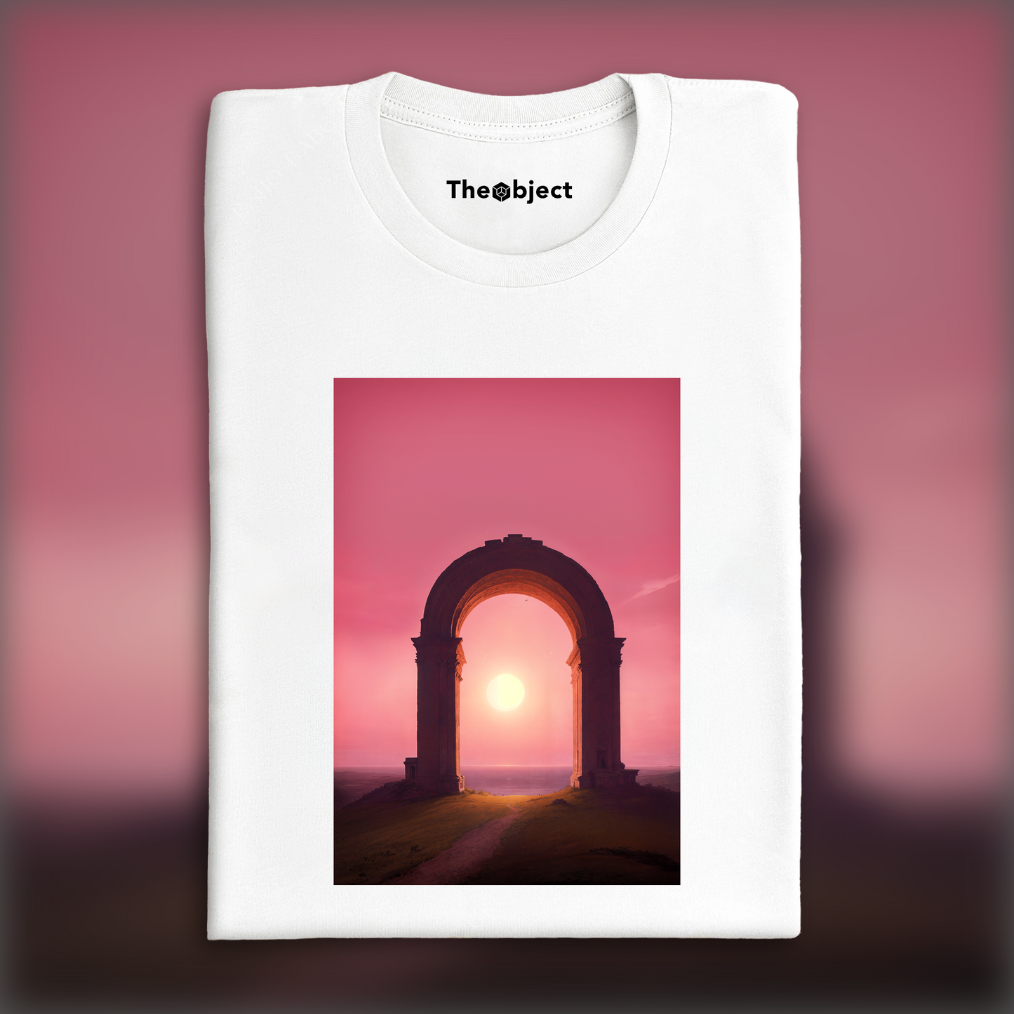 T-Shirt - The spent sunpasses out beneath an arch, Charles Baudelaire